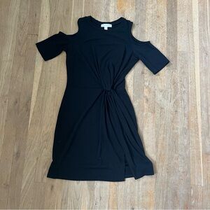 Francesca's Women's Black T-Shirt Dress- Size S